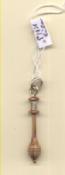 Pendentif fuseau argent massif 