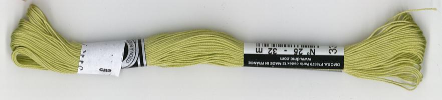 Coton à broder n°25 vert (3348)  - échevette de 32 m