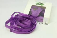 Rubans de soie - 4 mm - 3m - 3335 Violet 