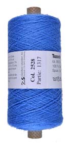 Soie Tussah bleu n°2528