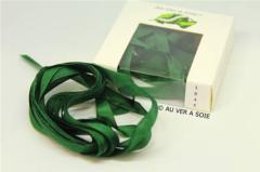 Rubans de soie - 4 mm - 3m - 1845 Vert