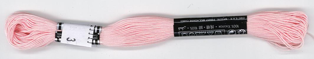 Coton à broder n°25  rose très clair (818) - échevette de 32 m