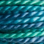 Coton Perlé n°12 écheveau de 300 m Bleu turquoise dégradé 4030