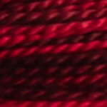 Coton perlé n°12 écheveau de 300 m Rouge Noir dégradé 115